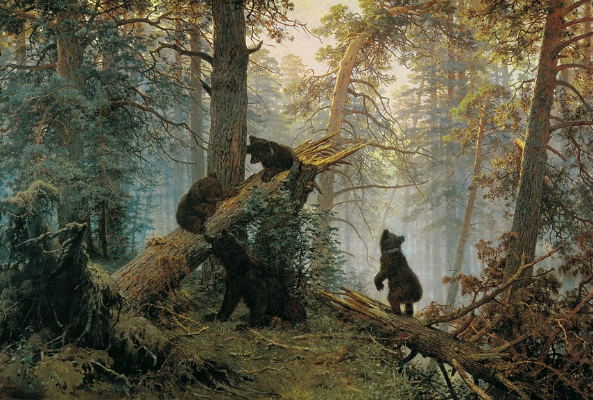 <p>&quot;Morning in a Pine Forrest&quot;, 1889</p>
